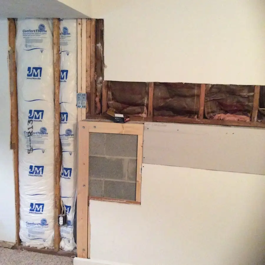 Wall insulation replacement during Contents Cleaning & Restoration in Wyandotte